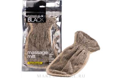 Suavipiel Black Massage Mitt Masážní rukavice